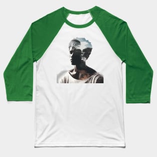 Afrocentric Man Nature Baseball T-Shirt